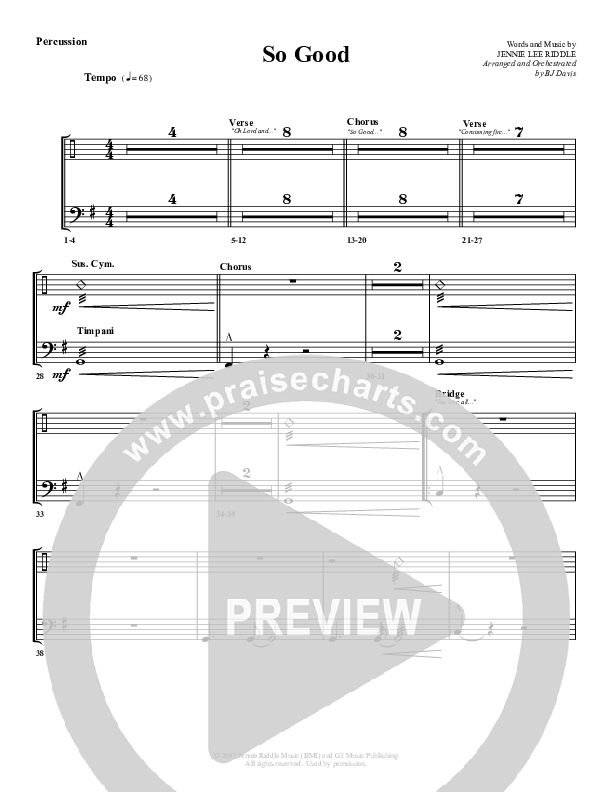 So Good Percussion (G3 Worship)