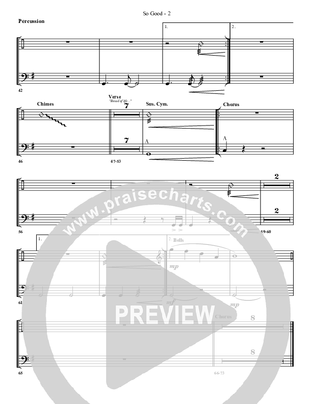 So Good Percussion (G3 Worship)