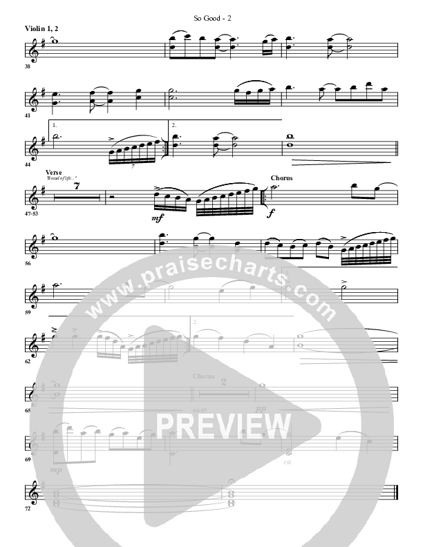 So Good Violin 1/2 (G3 Worship)