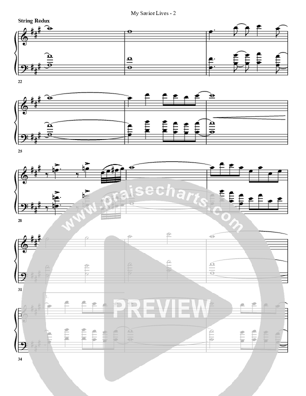 My Savior Lives Synth Strings (G3 Worship)