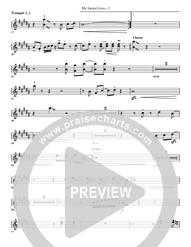 My Savior Lives Trumpet 1,2 (G3 Worship)