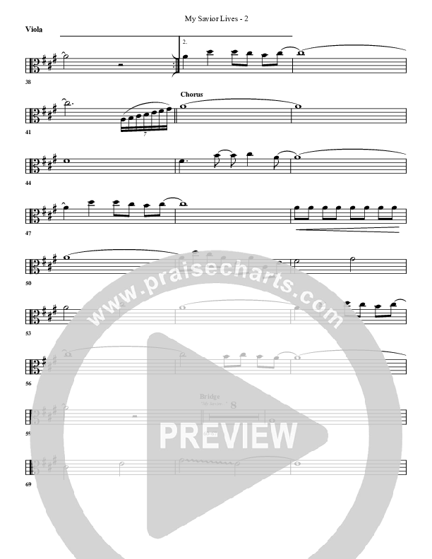 My Savior Lives Viola (G3 Worship)