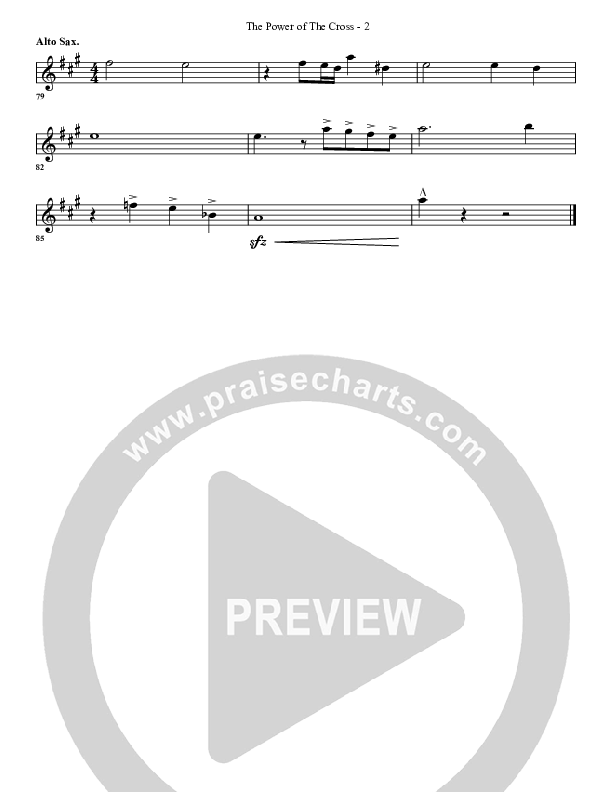 The Power Of The Cross Alto Sax (G3 Worship)
