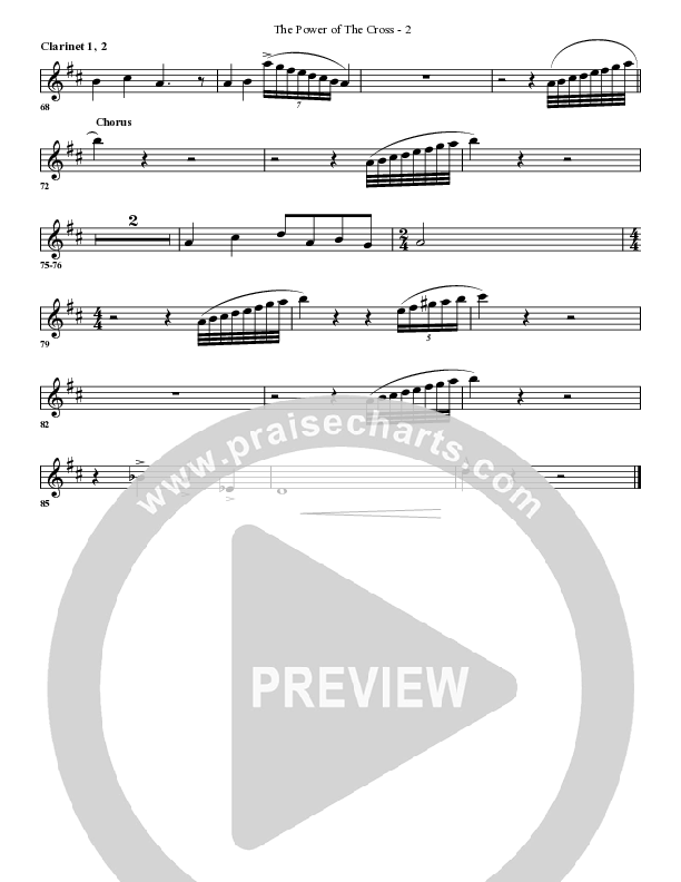 The Power Of The Cross Clarinet (G3 Worship)