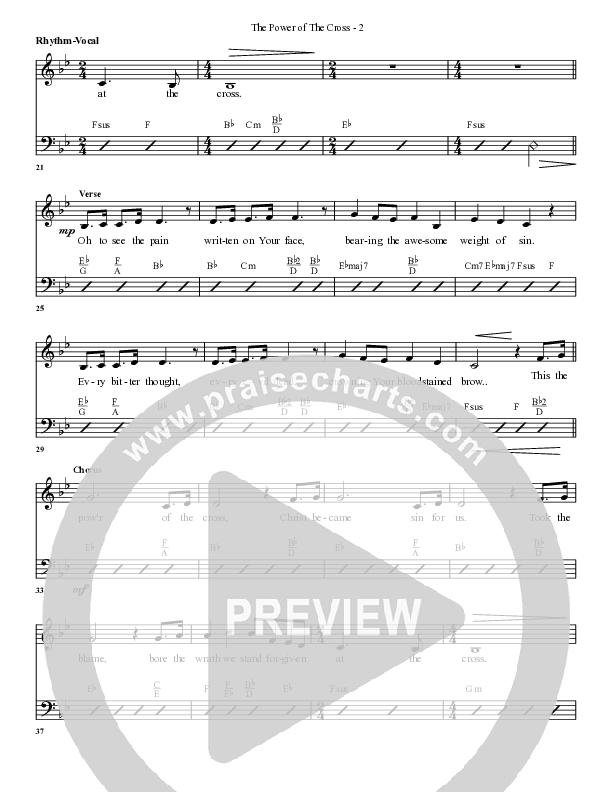 The Power Of The Cross Rhythm/Vocal (G3 Worship)