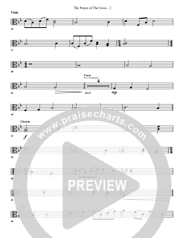 The Power Of The Cross Viola (G3 Worship)