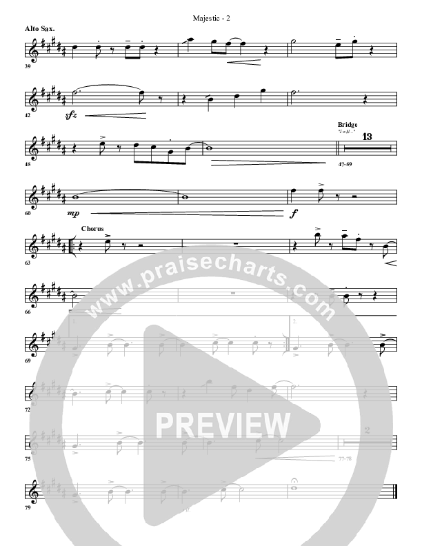 Majestic Alto Sax (G3 Worship)