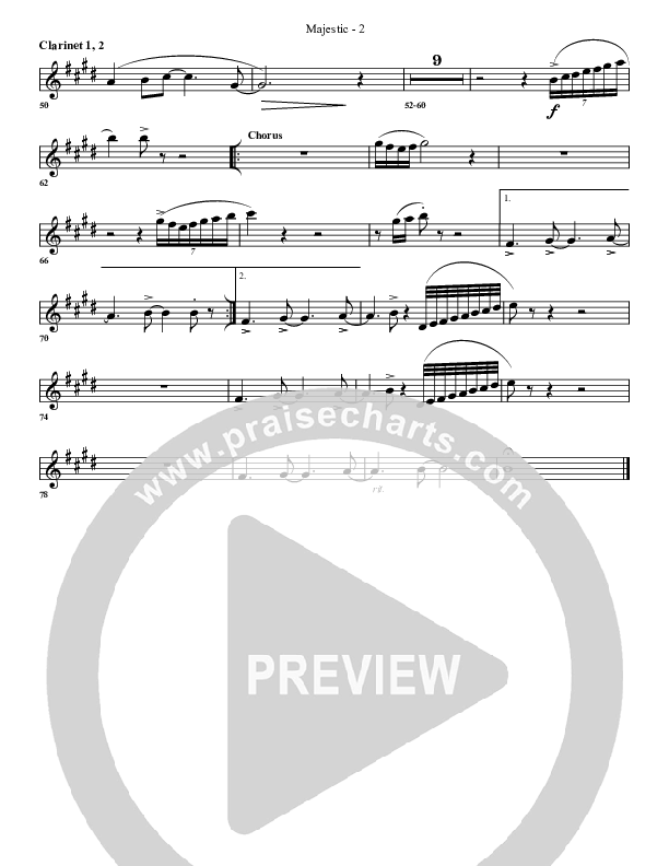 Majestic Clarinet 1/2 (G3 Worship)