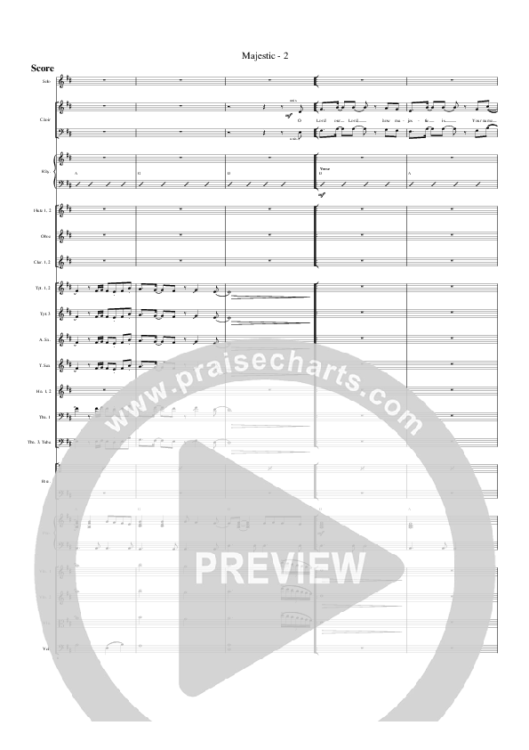 Majestic Conductor's Score (G3 Worship)