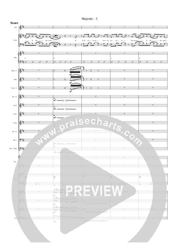 Majestic Conductor's Score (G3 Worship)