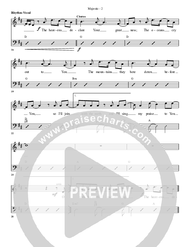 Majestic Rhythm/Vocal (G3 Worship)