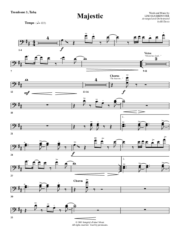 Majestic Trombone 3/Tuba (G3 Worship)