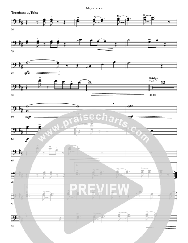 Majestic Trombone 3/Tuba (G3 Worship)
