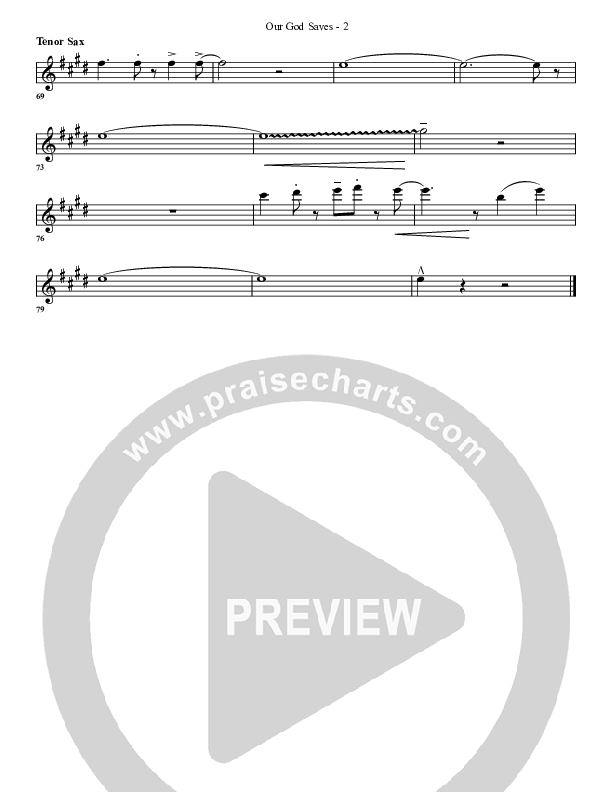 Our God Saves Tenor Sax 2 (G3 Worship)