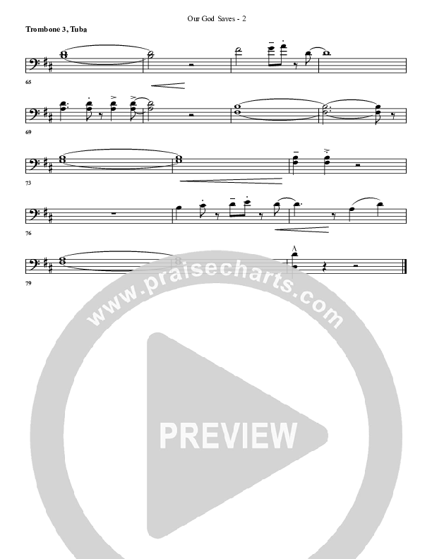Our God Saves Trombone 3/Tuba (G3 Worship)