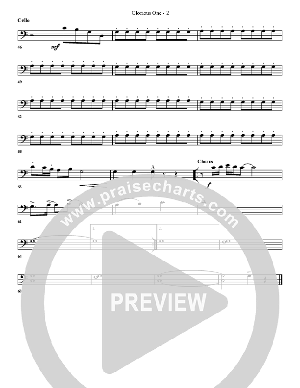 Glorious One Cello (G3 Worship)