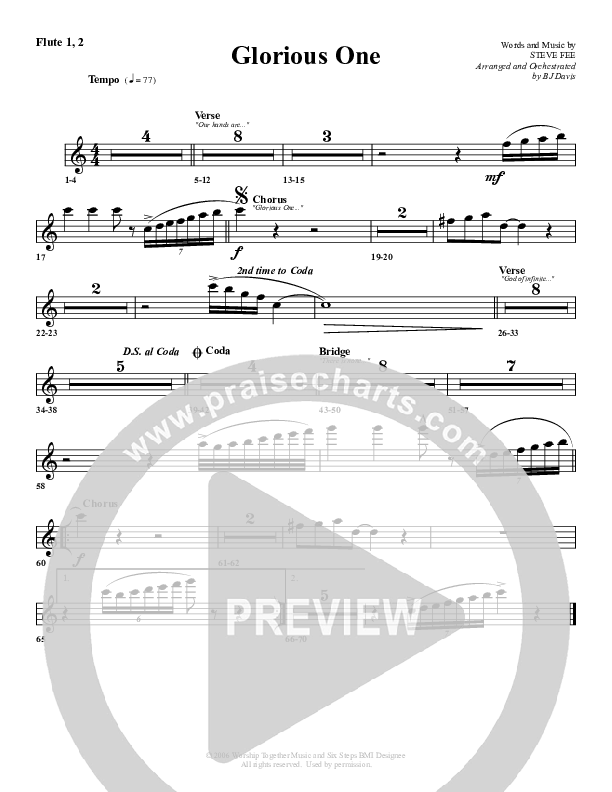 Glorious One Flute 1/2 (G3 Worship)