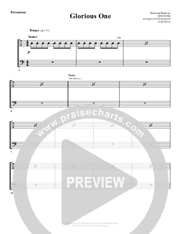 Glorious One Percussion (G3 Worship)