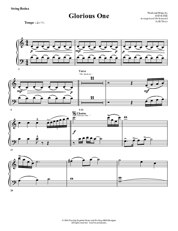 Glorious One Synth Strings (G3 Worship)