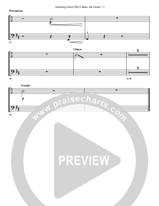 Amazing Grace (My Chains Are Gone) Percussion (G3 Worship)