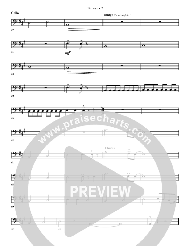 Believe Cello (G3 Worship)