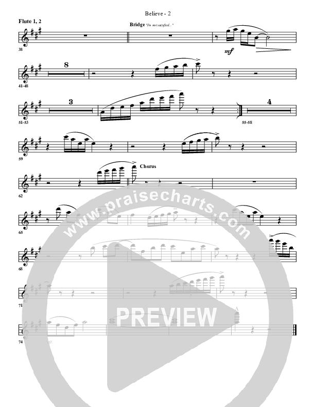 Believe Flute 1/2 (G3 Worship)