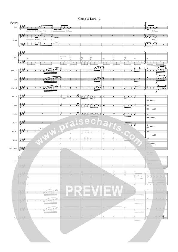 Come O Lord Orchestration (G3 Worship)