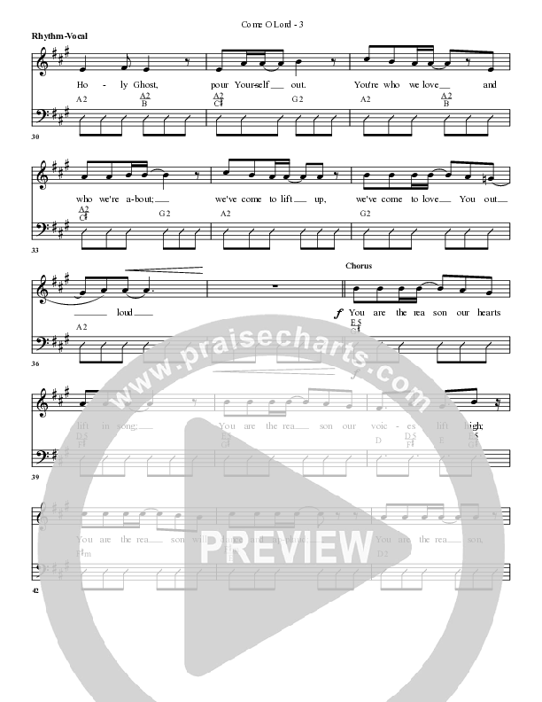 Come O Lord Rhythm/Vocal (G3 Worship)