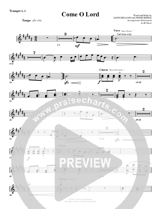 Come O Lord Trumpet 1,2 (G3 Worship)