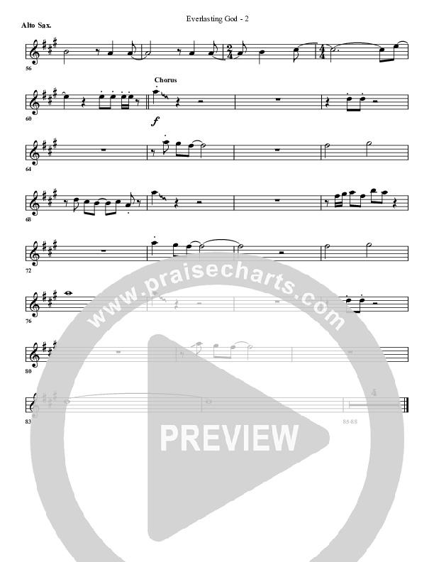 Everlasting God Alto Sax (G3 Worship)