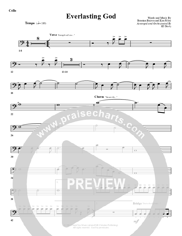 Everlasting God Cello (G3 Worship)