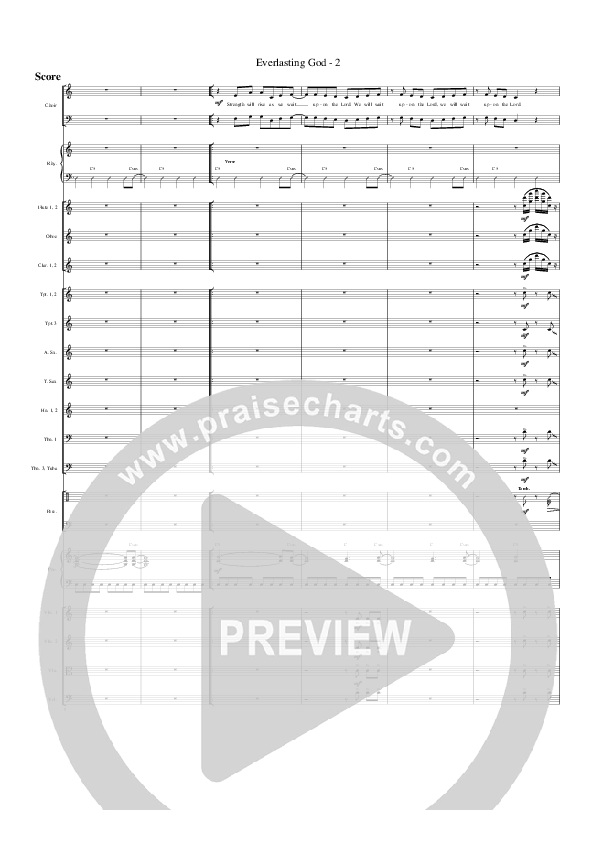 Everlasting God Conductor's Score (G3 Worship)