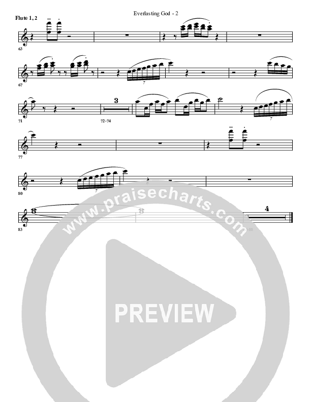 Everlasting God Flute 1/2 (G3 Worship)