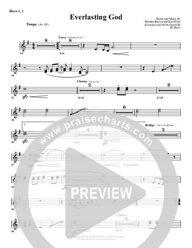 Everlasting God French Horn 1/2 (G3 Worship)