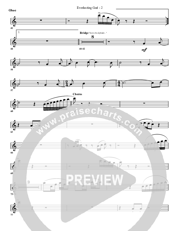 Everlasting God Oboe (G3 Worship)