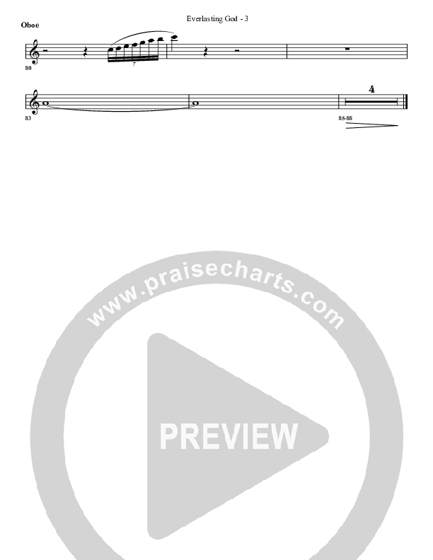 Everlasting God Oboe (G3 Worship)