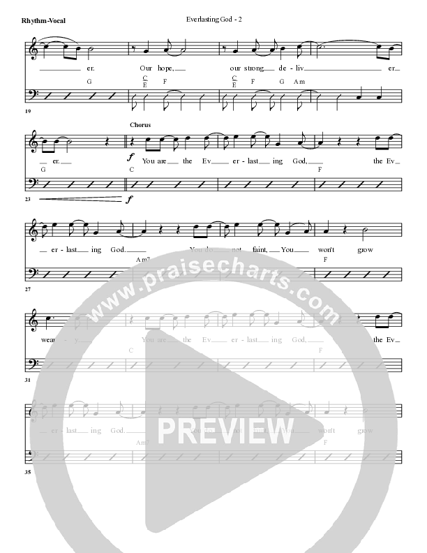 Everlasting God Rhythm/Vocal (G3 Worship)