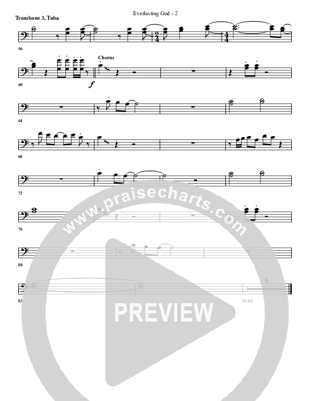 Everlasting God Trombone 3/Tuba (G3 Worship)