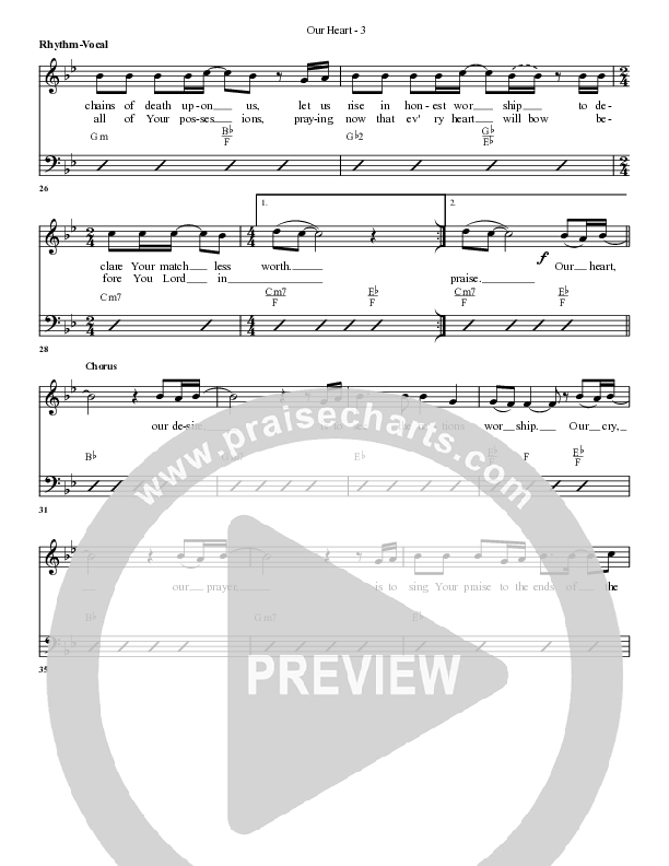 Our Heart Rhythm/Vocal (G3 Worship)