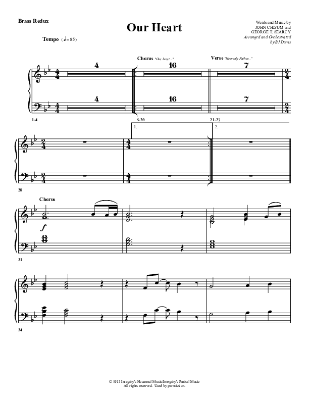 Our Heart Synth Brass (G3 Worship)