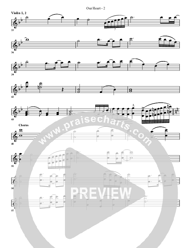 Our Heart Violin 1/2 (G3 Worship)