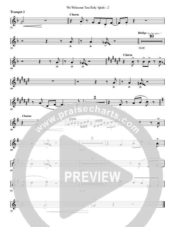 We Welcome You Holy Spirit Trumpet 3 (G3 Worship)