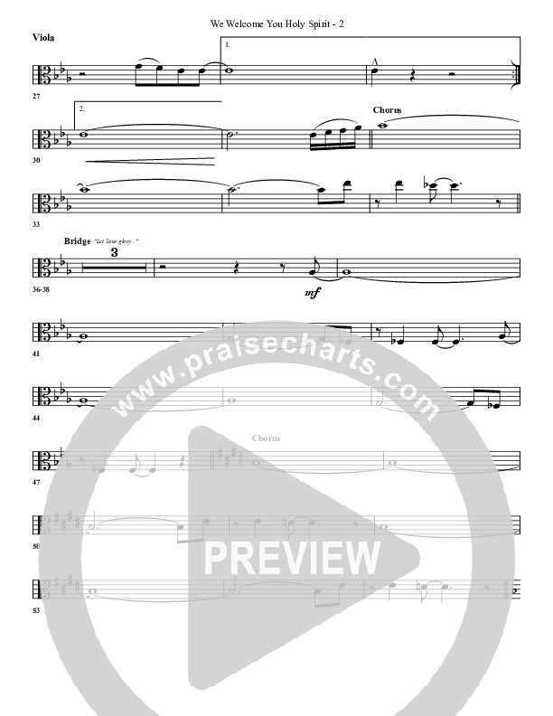 We Welcome You Holy Spirit Viola (G3 Worship)