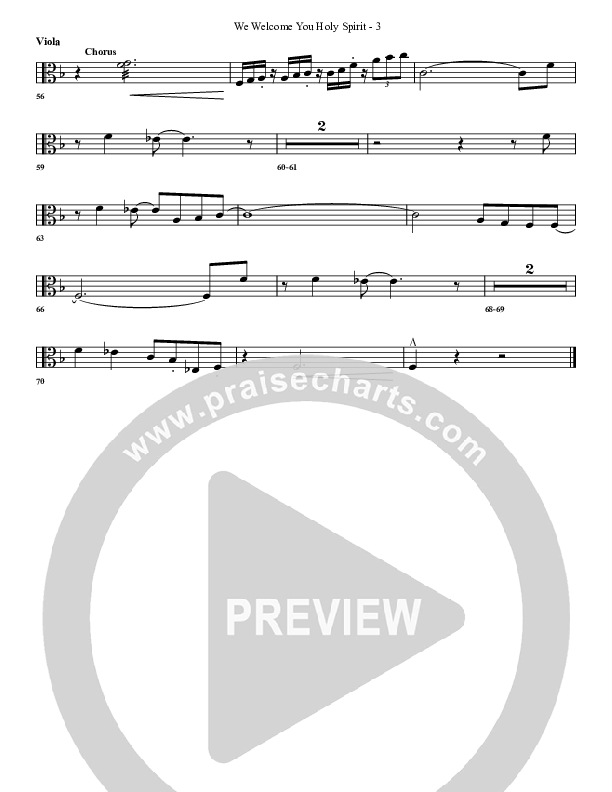 We Welcome You Holy Spirit Viola (G3 Worship)