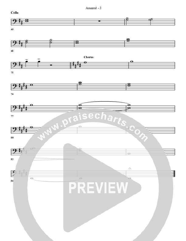 Amazed By You (with The Love Of God) Cello (G3 Worship)