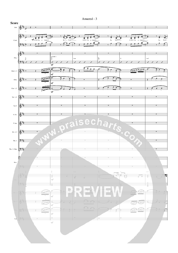 Amazed By You (with The Love Of God) Orchestration (G3 Worship)