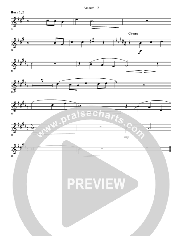 Amazed By You (with The Love Of God) French Horn 1/2 (G3 Worship)