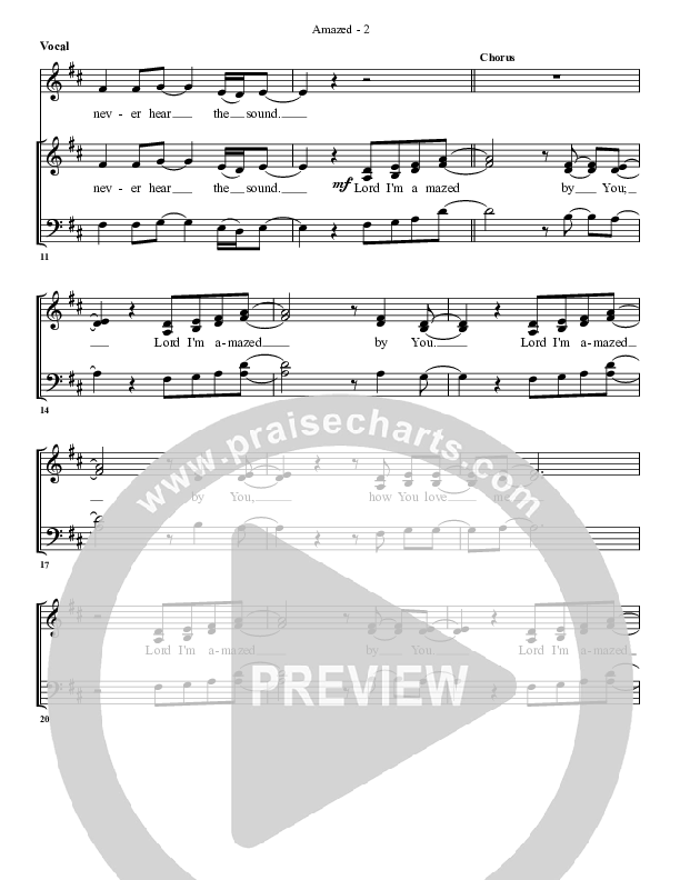 Amazed By You (with The Love Of God) Lead Sheet (G3 Worship)