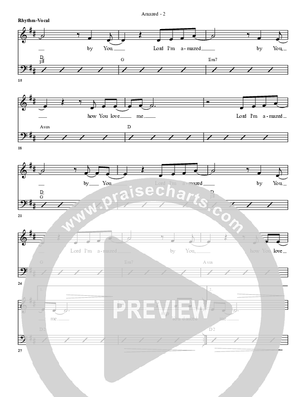 Amazed By You (with The Love Of God) Rhythm/Vocal (G3 Worship)