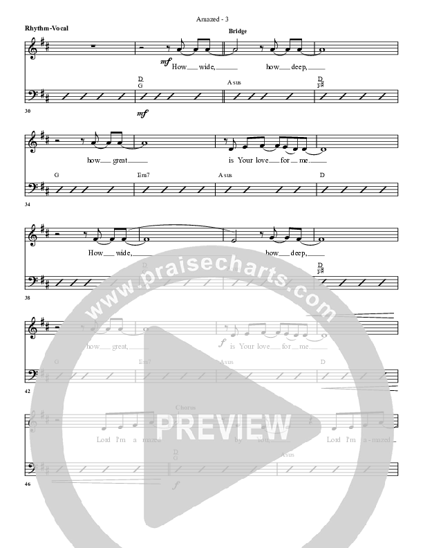 Amazed By You (with The Love Of God) Rhythm/Vocal (G3 Worship)